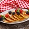 American Pancakes with Maple Syrup