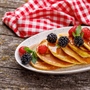 American Pancakes with Maple Syrup