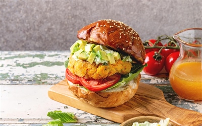 Black Bean and Oat Veggie Burger