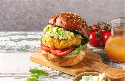 Black Bean and Oat Veggie Burger