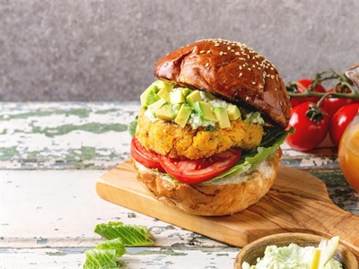 Black Bean and Oat Veggie Burger